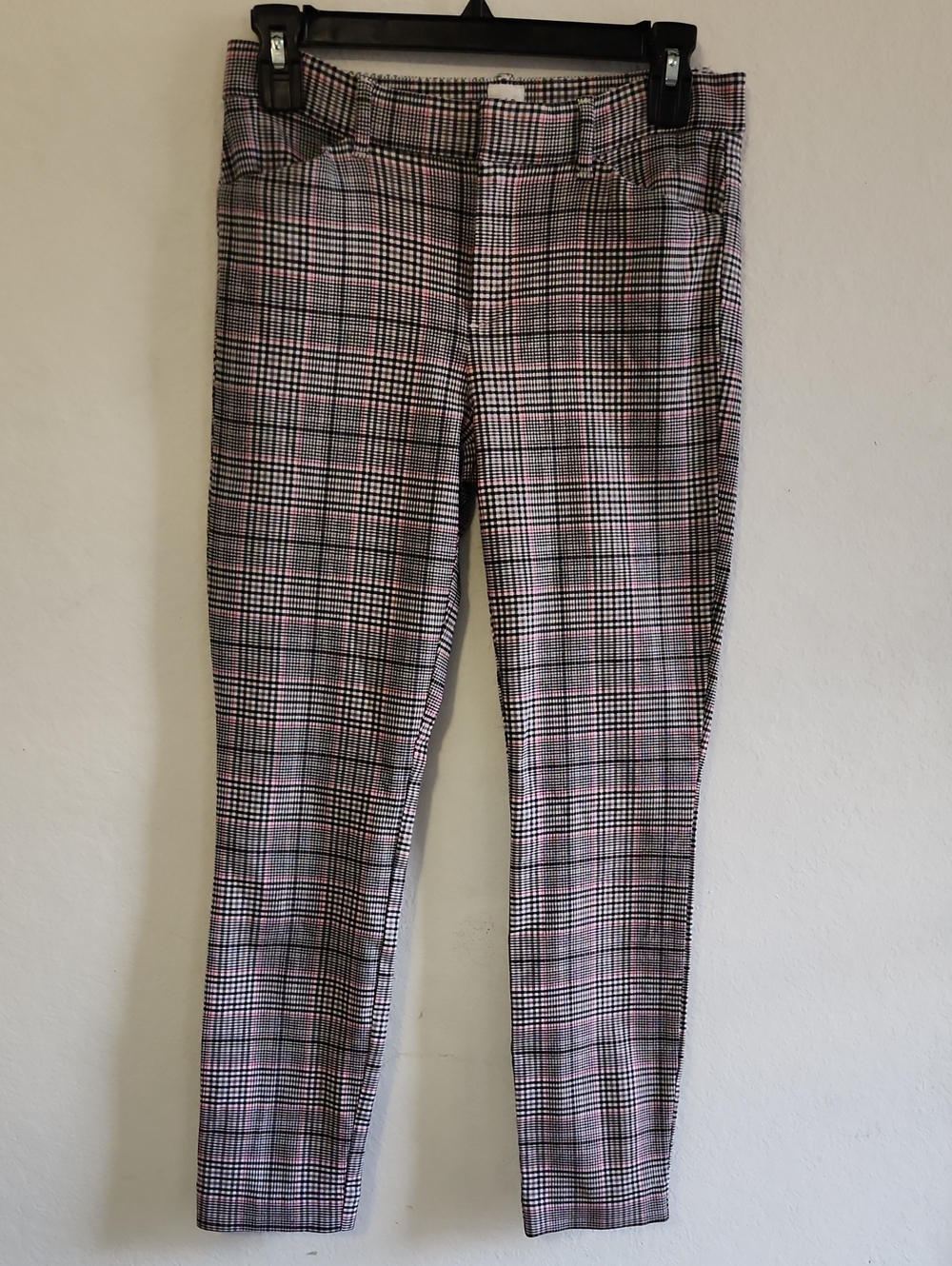 GAP Signature Skinny Ankle Plaid Trousers Size 4 Preppy Dark Academia